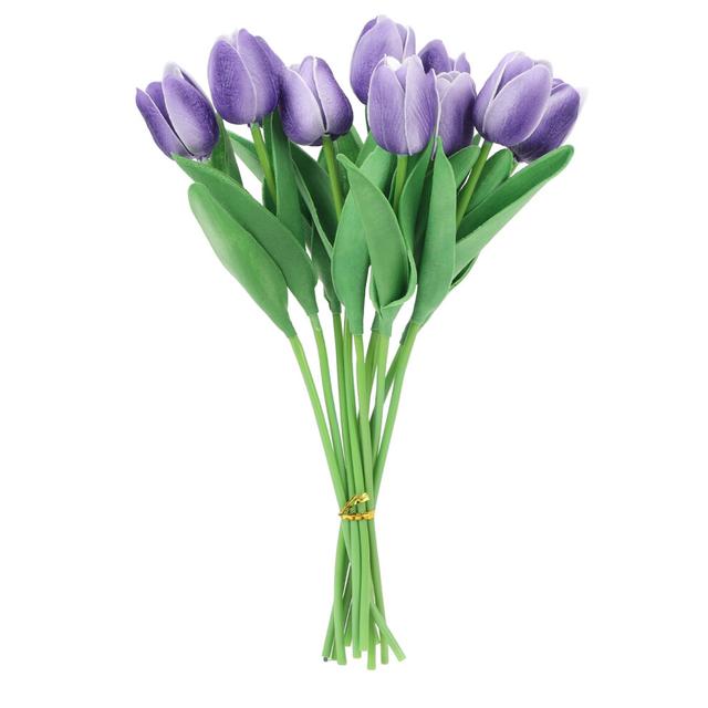 10pcs Artificial Tulip Flowers High Simulation