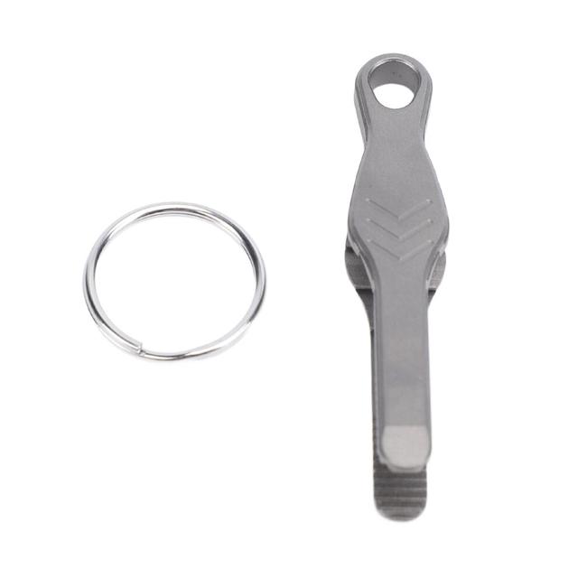 Mini Keychain Tweezer TC4 Ti Alloy Portable Pocket