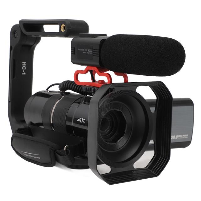 4K Digital Camcorder 30X Zoom 3.5" Touchscreen Night Vision