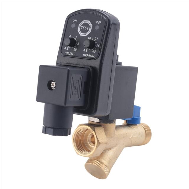AC 220V 1/2inch Electronic Timed 2way Air Compressor Tank Drain Valve