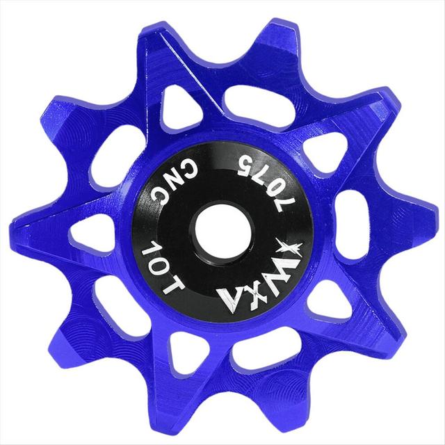 10T derailleur pulley blue