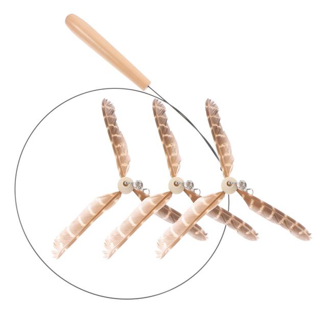 teaser stick set for indoor kitten play