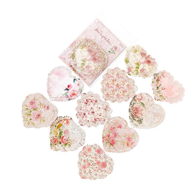 Bright Colorful Floral Vintage Scrapbook Paper for Journaling and Crafts