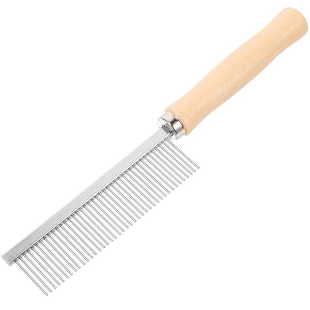 dog comb comb with stainless steel teeth for matted