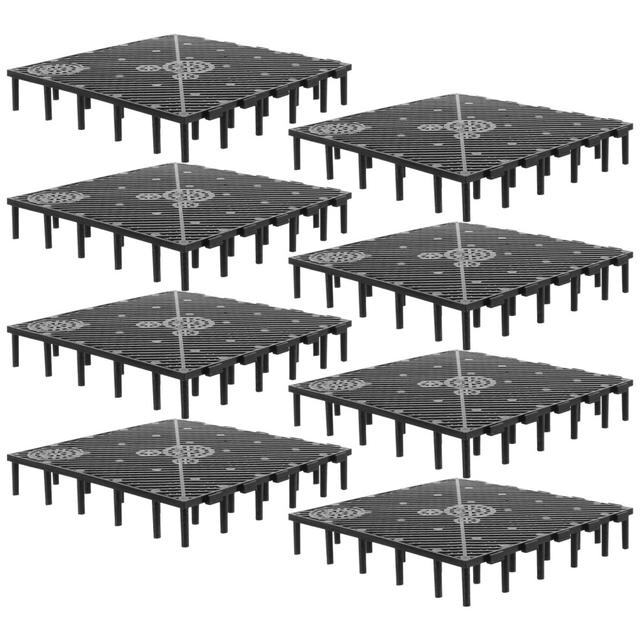 20pcs PVC Fish Tank Bottom Filter Plate Splicing Clapboard (Black)