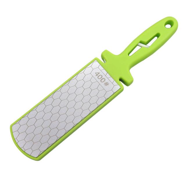 5-In-1 Outdoor Kitchen Sharpening Tools Double-Sided Sharpener For Kitchen, Scissor Model 1922 Large Green