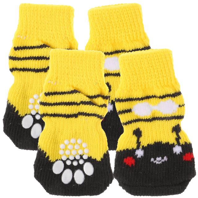 4pcs Pet Socks Cotton Puppy Supplies Breathable