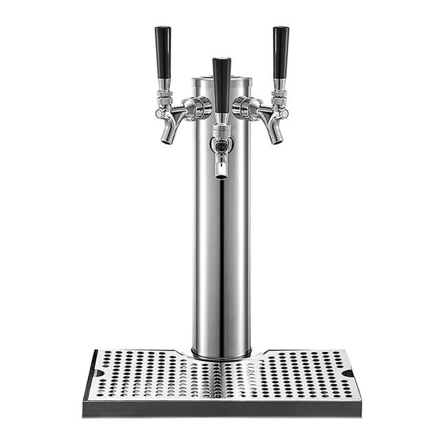 Beer Tower 3-Way Faucet Tabletop Beverage Dispenser For Beer, Wine, Juice - Bar, Party, Restaurant, KTV, BBQ