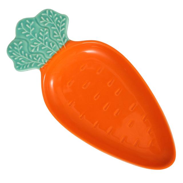 Ceramic Carrot Sushi Dipping Plate Porcelain Saucer