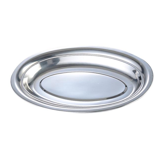 stainless steel oval plate 28cm for steamed vermicelli