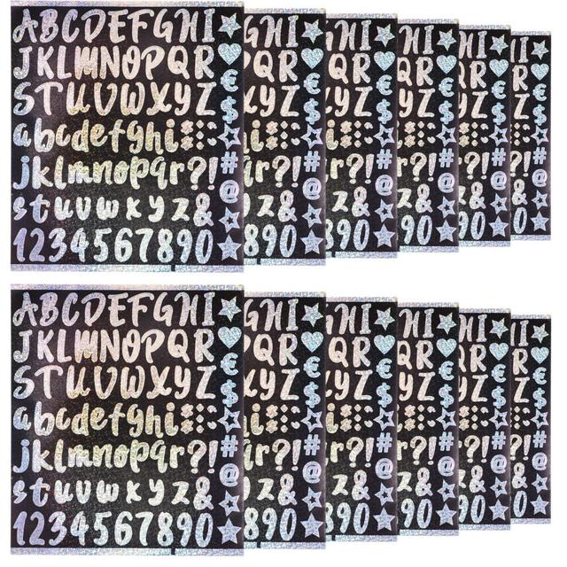 12 Sheets Mailbox Number For Outside Reflective Mailbox Number Sticker