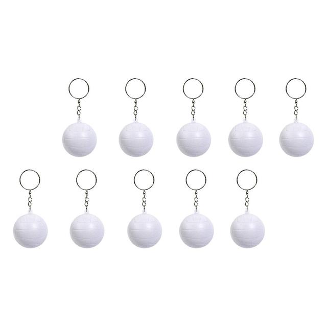 10pcs volleyball keychains key holder rings ornament