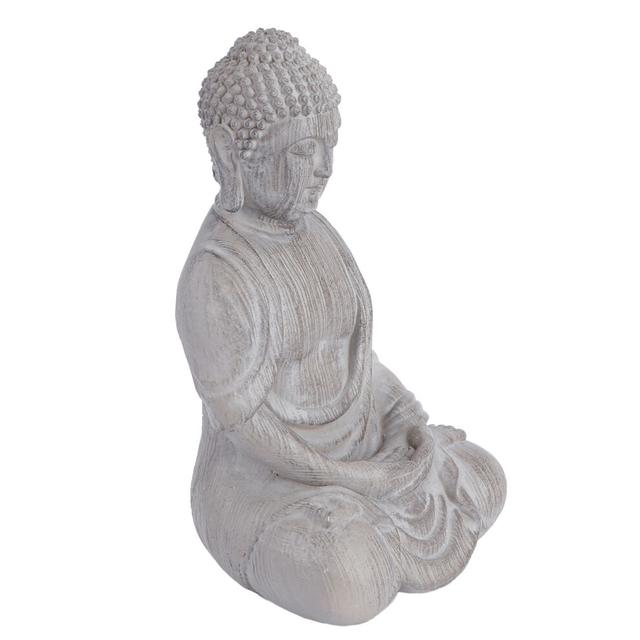 1pc grey buddha statue decorative figurine zen home decor