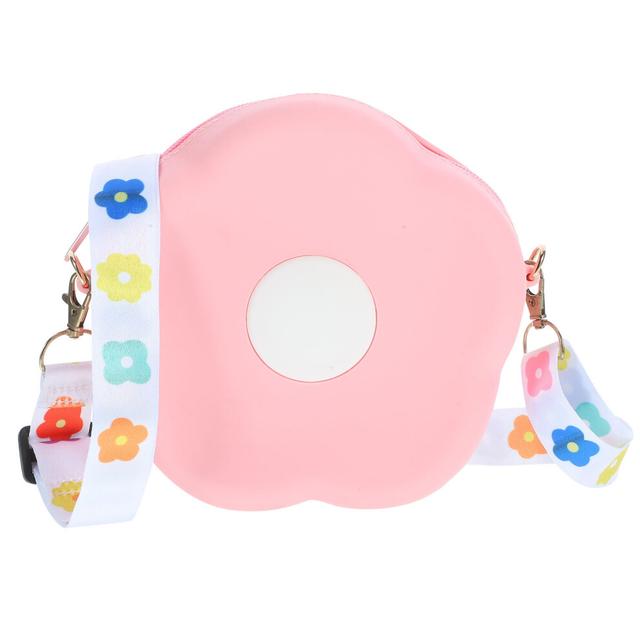 adjustable strap small cross-body bag silicone flower shaped
