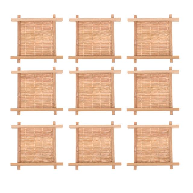 10pcs bamboo placemat set for home use, and table mat