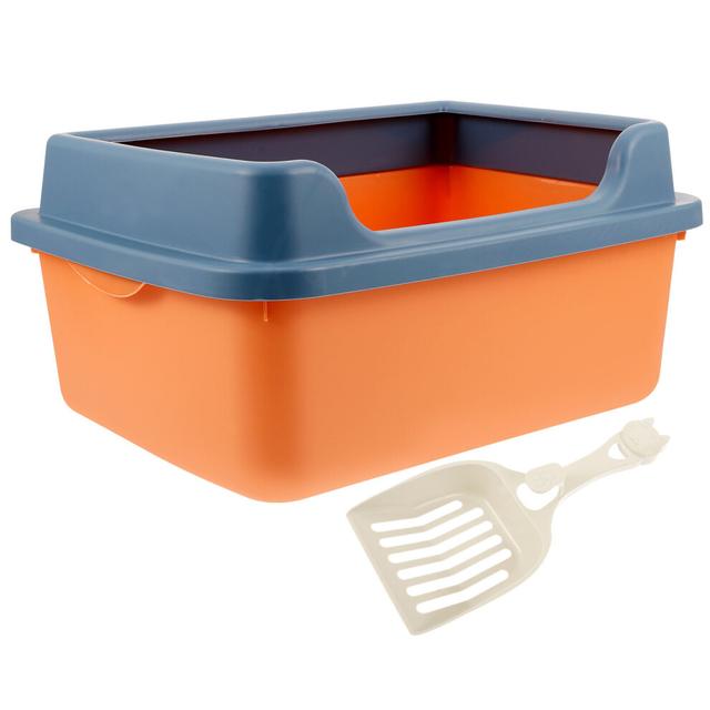 1 set large top- litter box for kittens and cats