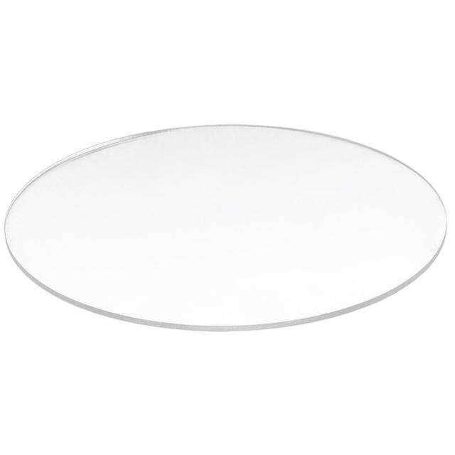 Transparent 3mm Thick Mirror Acrylic Round Disc Diameter 60mm Clear Round Disc Acrylic Material