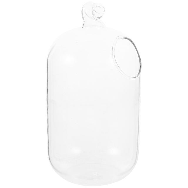 3Pcs Transparent Hanging Glass Fish Tank Aquarium Vase For Home Decor