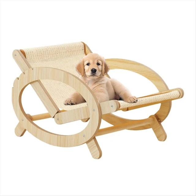 Elevated Pet Bed Chair Cat Sleeping Climbing Frame Chair B