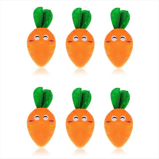 Dog Squeaky Carrot Dog Toys Plush Stuffed Soft Puppy Chew Toys