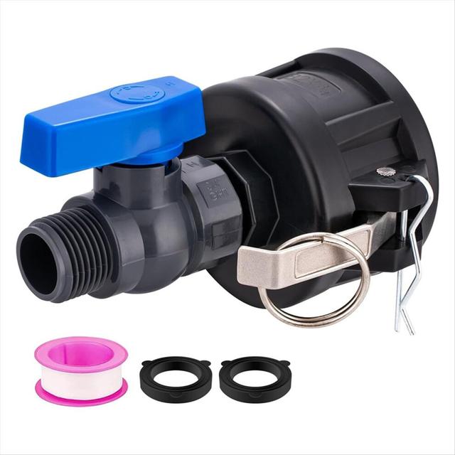 IBC Tote Adapter, 2 inch Cam Lock for 275-330 Gallon Tank