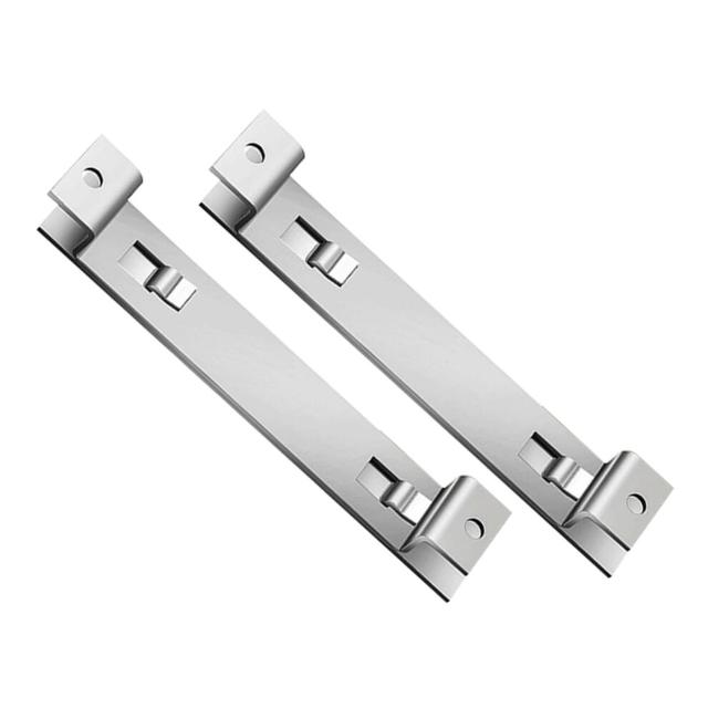 Bird House Bracket Metal Rack For Bird Nest Fixing 2 Sets For Wooden Birdhouses Outdoor Use 15.10x2.40x1.50 cm Silver