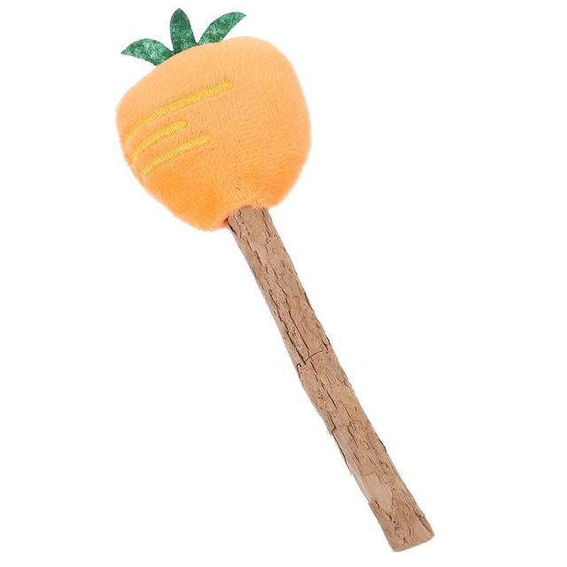 3Pcs Cat Teaser Wand Toy Cartoon Fruit Shape Kitten Accessory