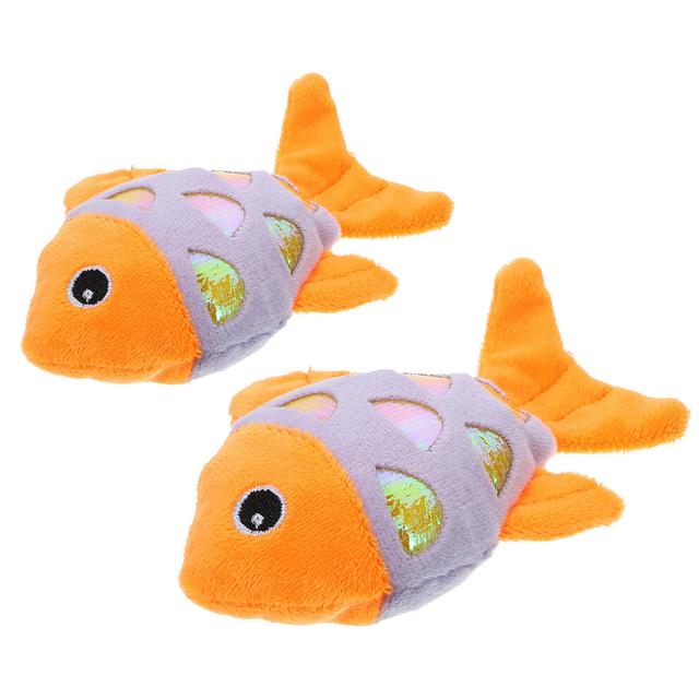 6 Pcs Fish Shaped Cat Toy Filled With Catnip For Indoor Cats