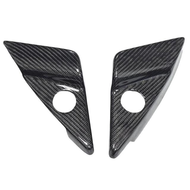 Real Carbon Fiber Car Pillar Tweeter Frame Cover Trim for GT 2007-2020 Interior Sticker Trim Accessories