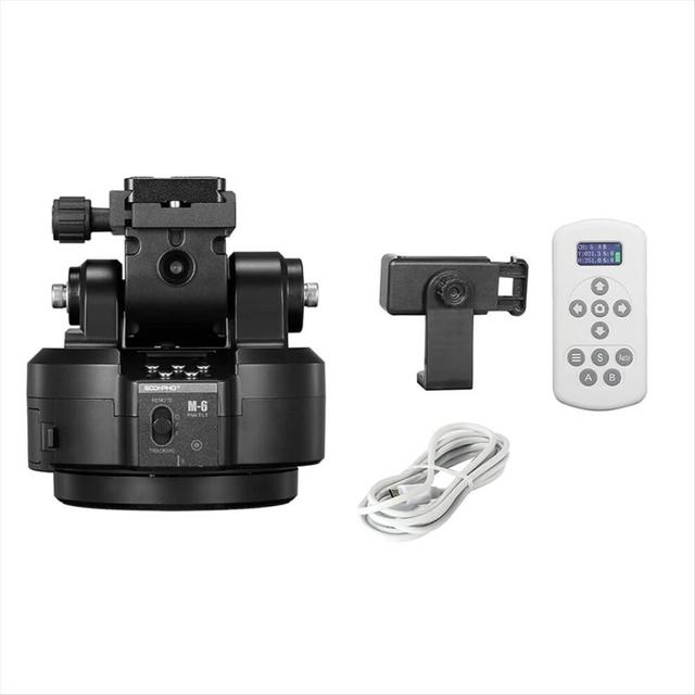 M6 Auto Face Tracking Panoramic Tripod Head,360 Rotating AI Smart Remote Control Pan Head Stabilizer for DSLR Cameras