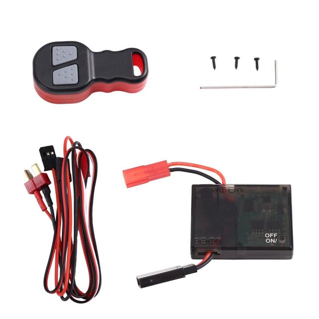 Wireless Remote Receiver Winch Controller Set for 1/10 RC Crawler SCX10 90046 Gen8 TRX4 TRX6 MST