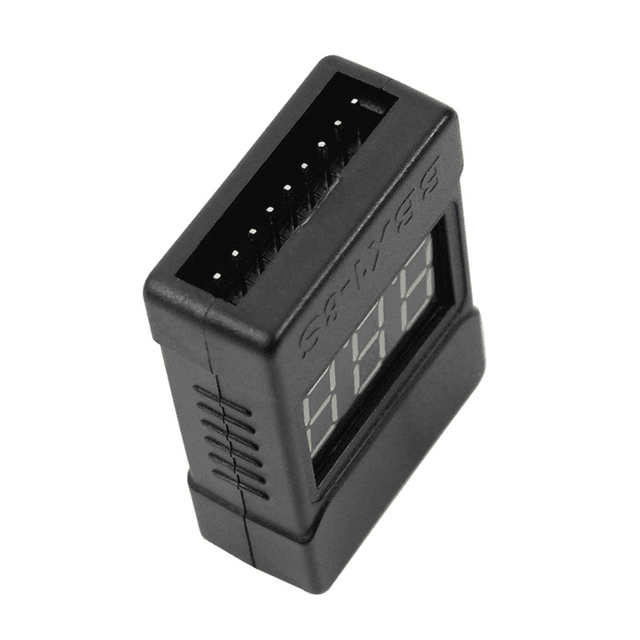 BBX1-8S 1-8S 2IN1 Lipo Battery Voltage Tester/Low Voltage Buzzer Alarm/Battery Voltage Checker Dual Speaker,with Case