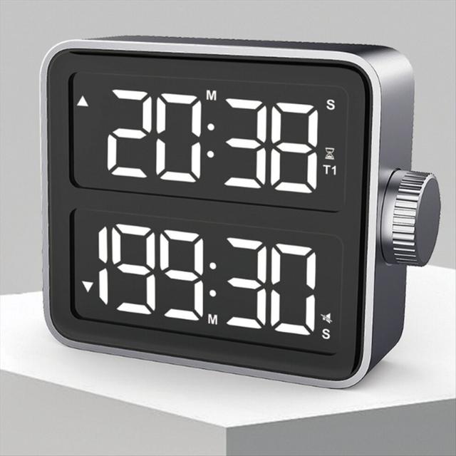 Kitchen Accessories Large LCD Digital Timer , Dual Screen Kitchen Timer, Indoor Study Timer, Bedroom, Bedside, Desktop