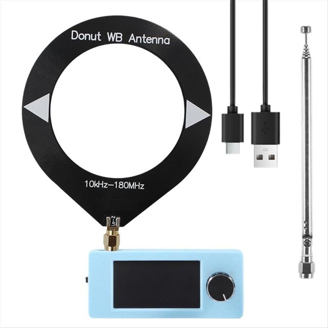 SI4732 Mini Radio Receiver 10KHz-180MHz 1.9inch Display Shortwave Radio FM/AM/LSB/USB SI4732 Radio+Loop Antenna