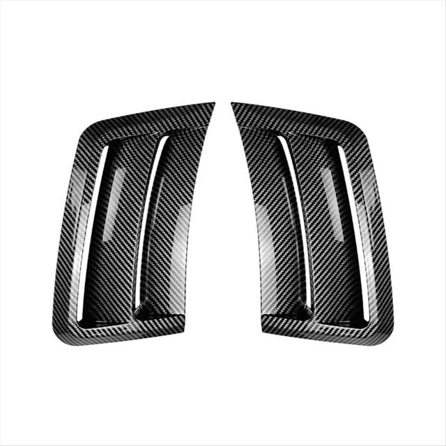 Car Front Bumper Splitter Side Air Vent Outlet Cover Wind Knife Trim for - C-Class W204 S204 2007-2010 ,A
