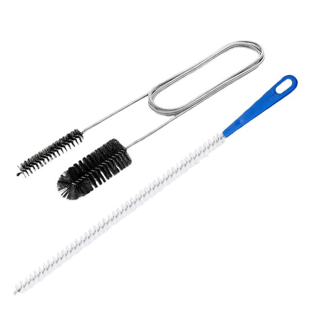 Sink Drain Brush 2 Piece Drain Brush Set For Plumbing Cleaning Refrigerator Drain Line Kitchen And Bathroom Drains