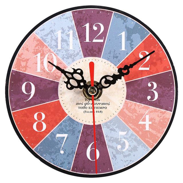 Farmhouse Decorative Clock For Home Office, Accurate Time Display With Vintage Patterns And Silent Non-Ticking Movement, Perfect As A Gift Or Standalo