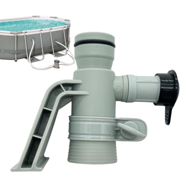 Plunger Valves for Ground Pool  PVC Sealed Pool Pump ShutOff, Hose Plunger Valve, Pool Maintenance Accessory