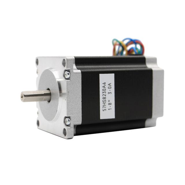 Nema 23 Cnc Stepper Motor 57x82Mm 3A 2.2N.M D= 6.35Mm 315Oz-In Nema23 Router Engraving Milling Machine 3D Printer