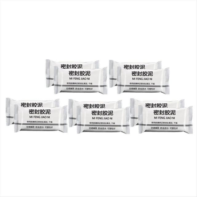 10PCS Super Diamond Mud Seal, New Type White Seal Putty Waterproof Duct Repair Sealing Clay