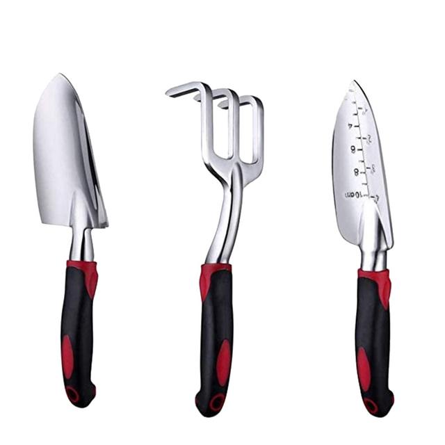 Gardening Gift Set, Non-Slip Rubber Grip Aluminum Alloy Tools for Heavy Duty Comfortable Gardening Sessions