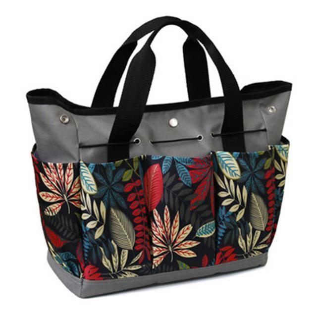Portable Garden Tool Storage Bag, Heavy-duty Gardening Tote With Multiple Pockets, Waterproof Oxford Cloth Organizer, Canvas Durable Tote For Indoor A