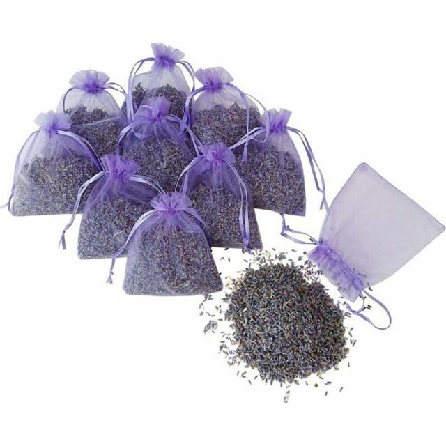 Lasting Fragrance Lavender Sachet Bags for DIY and Crafting, Natural Dried Lavender with Home Fragrance Air Freshener for Drawers and Closets, Great f