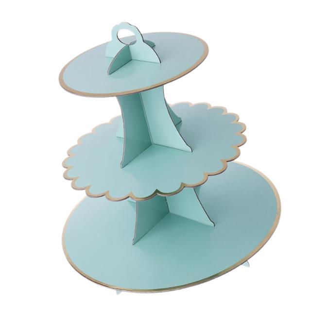 3-Tier Cupcake Stand For Special Event Decoration, Detachable Cake Towers With Non Slip Pegs, High-Quality Cardboard For Easy To Take And Store