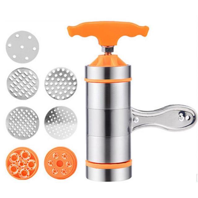 Manual Noodle Maker Stainless Steel, Fresh Pasta Machine with Ergonomic Design, Portable Pasta Maker, DIY Noodle Maker Tool for Homemade Spaghetti Las