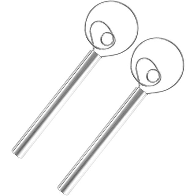 Professional Danish Dough Whisk Set Of Two, Premium Stainless Steel Sturdy Wire Non-Stick Wire Head For Effortless Mixing Rust-Proof, Versatile Usage