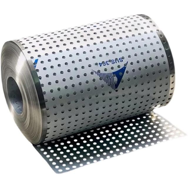 Stainless steel 304 perforated sheet, solid volume metal grating sheet (0.37x5m)