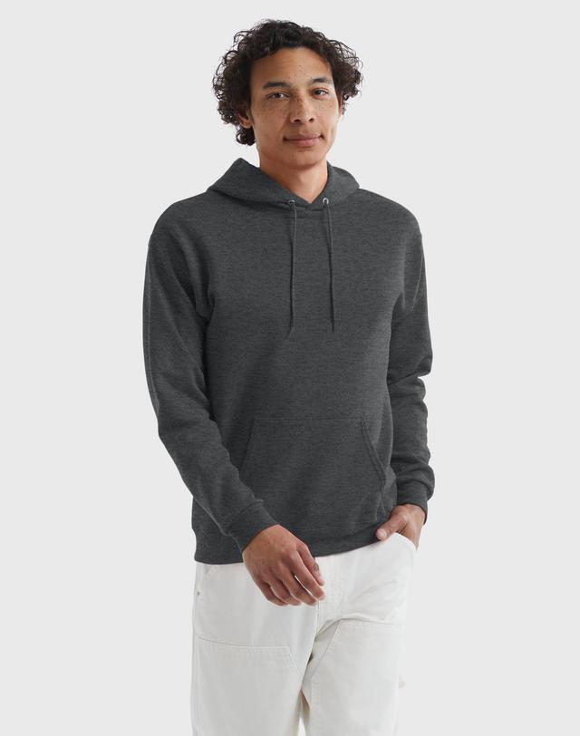 Hanes EcoSmart Men's Fleece Hoodie (Big & Tall Sizes Available) Charcoal Heather XL