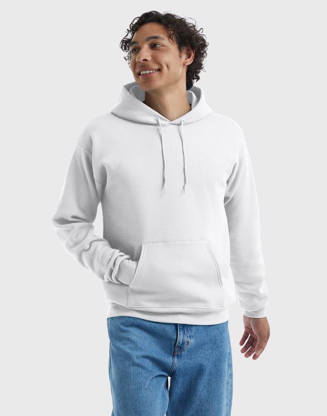Hanes EcoSmart Men's Fleece Hoodie (Big & Tall Sizes Available) White 2XL