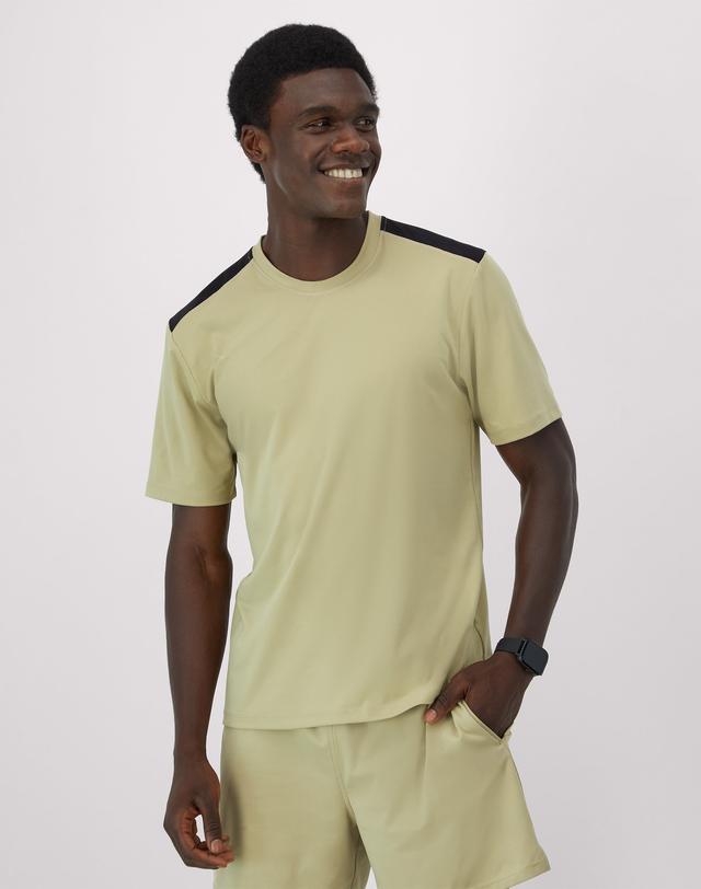 Hanes Moves Men's Air Mesh T-Shirt Alfalfa/Black 2XL